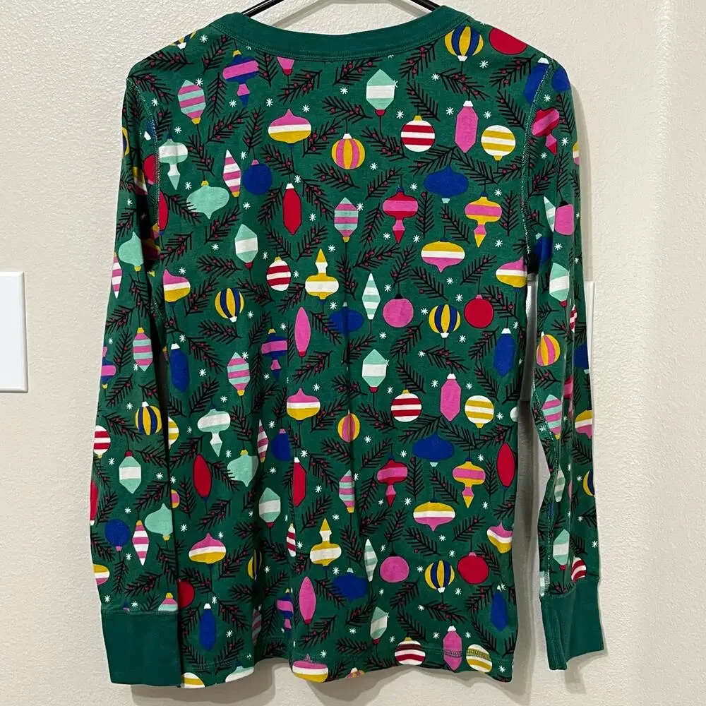 Hanna Andersson Sleep Shirt Sz Large Youth Christmas Pajama Organic‎ Cotton
